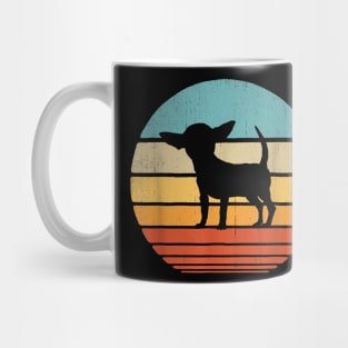Chihuahua Silhouette 60s 70s Gifts Dog Lover Mug